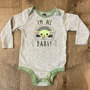Star Wars baby Yoda onesie